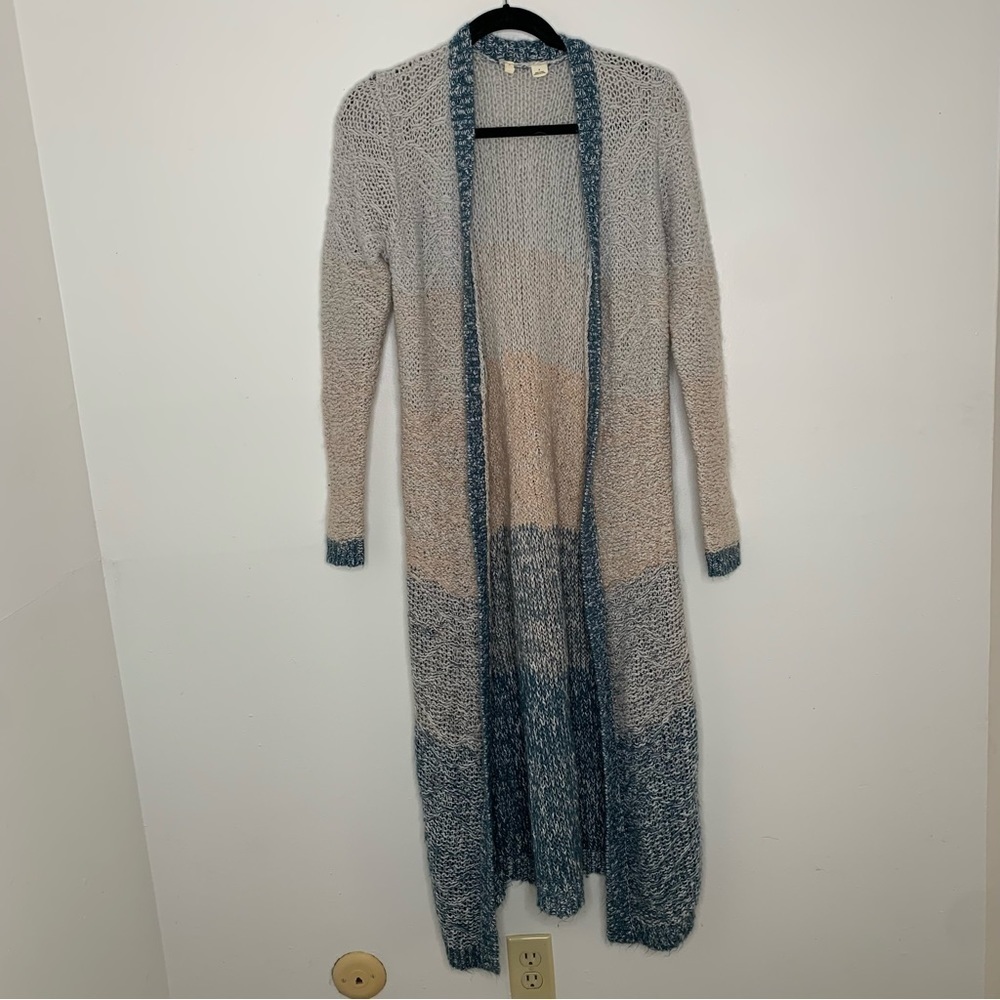 Moth Anthropologie ombré knit long cardigan